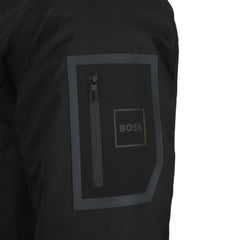 BOSS OW Hexatech Parka Jacket in Black Logo