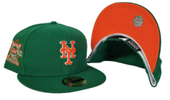 GREEN NEW YORK METS ORANGE BOTTOM 25TH ANNIVERSARY NEW ERA 59FIFTY FITTED